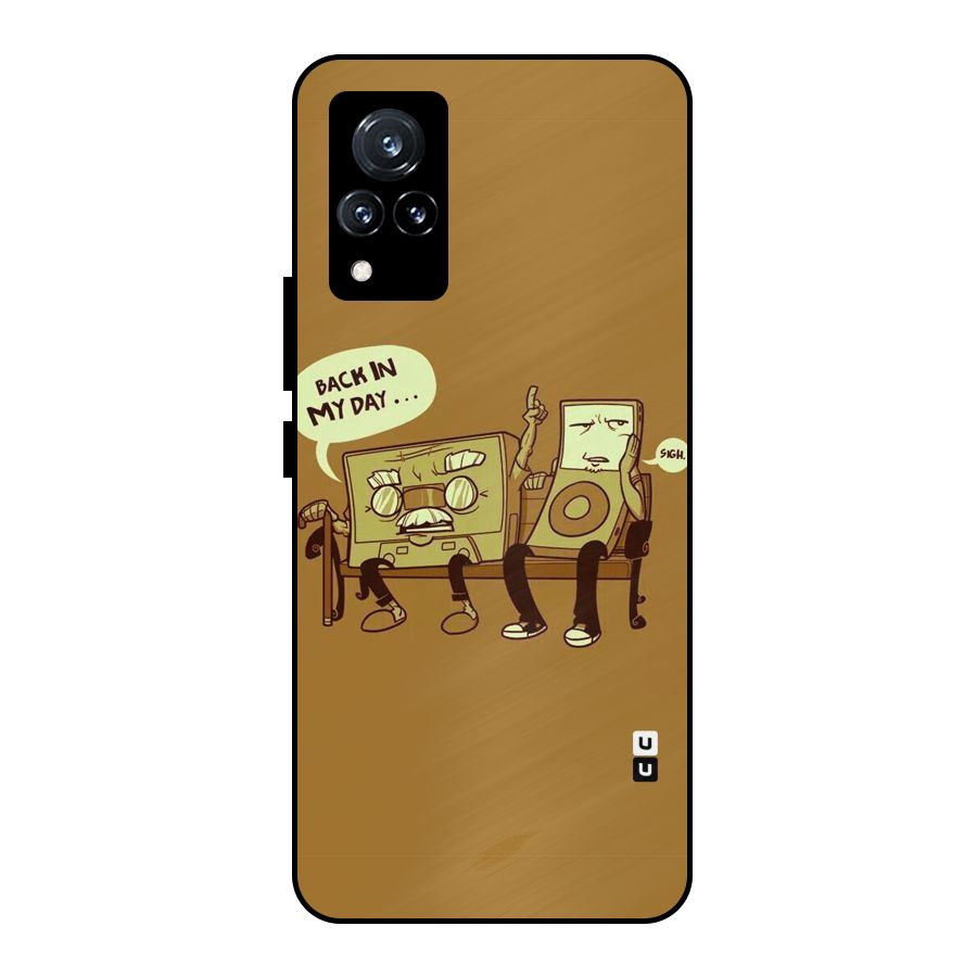 Back In Day Casette Metal Back Case for Vivo V21 5G