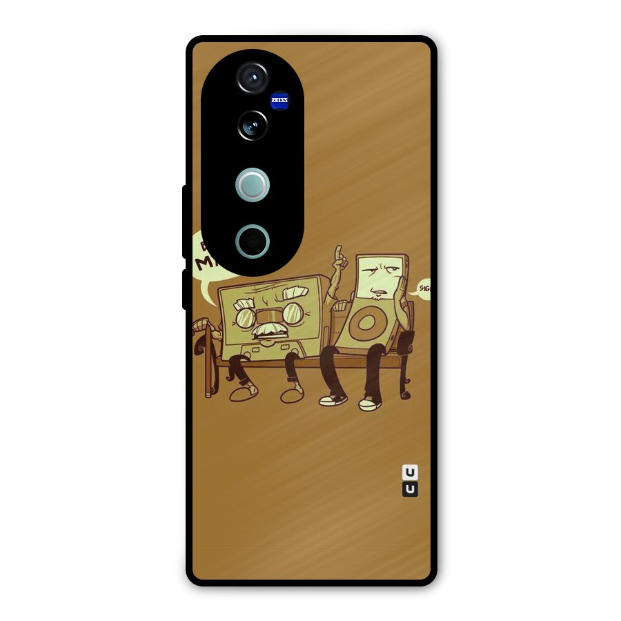 Back In Day Casette Metal Back Case for Vivo V40