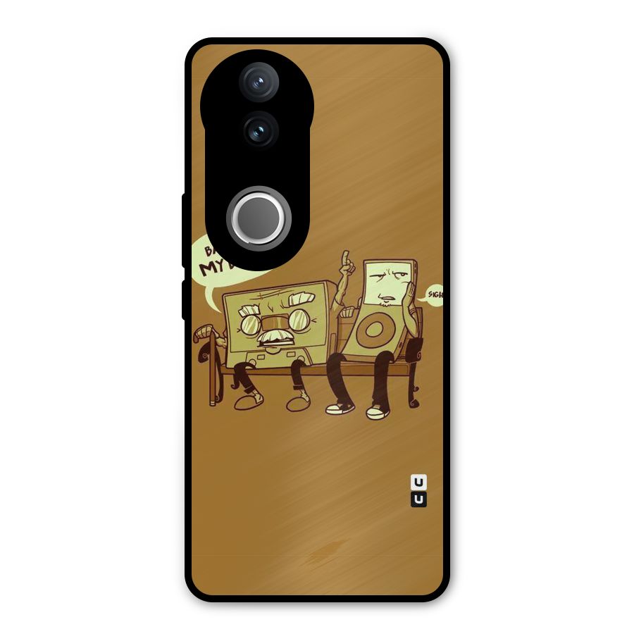 Back In Day Casette Metal Back Case for Vivo V50