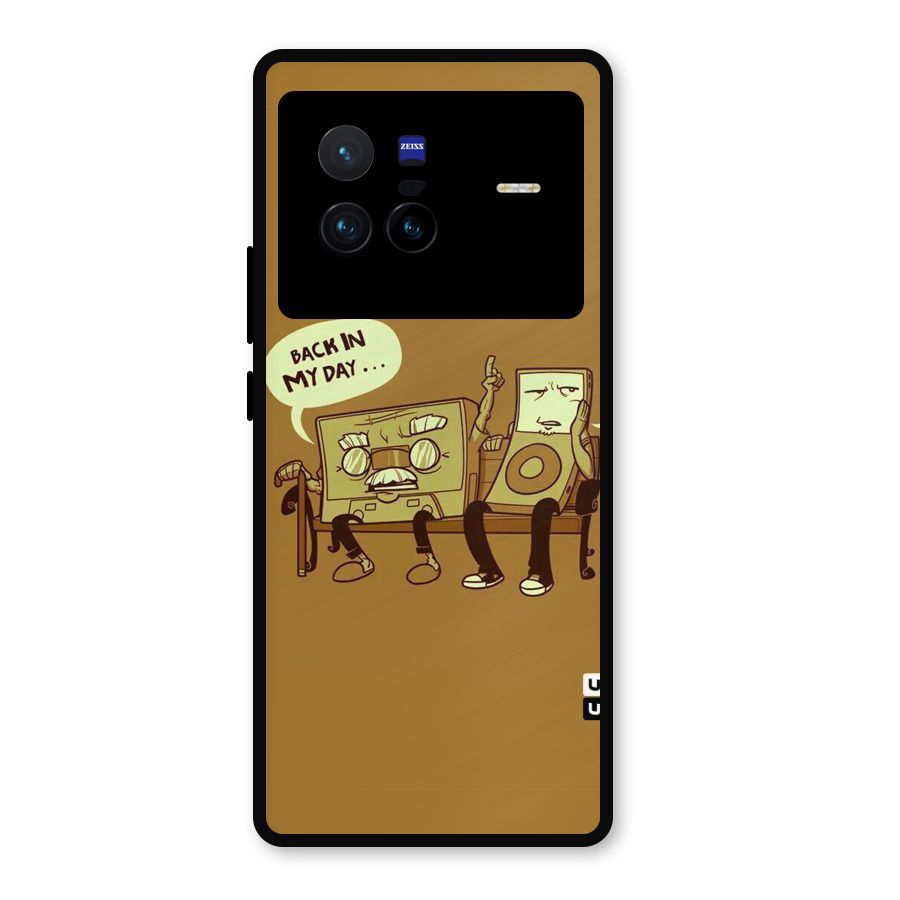 Back In Day Casette Metal Back Case for Vivo X80