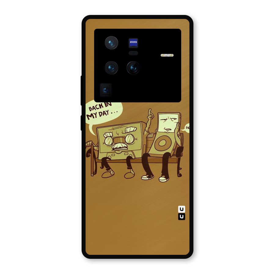 Back In Day Casette Metal Back Case for Vivo X80 Pro