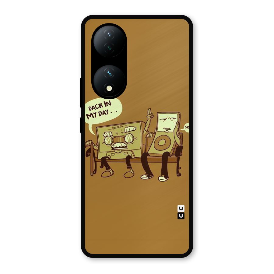 Back In Day Casette Metal Back Case for Vivo Y100a