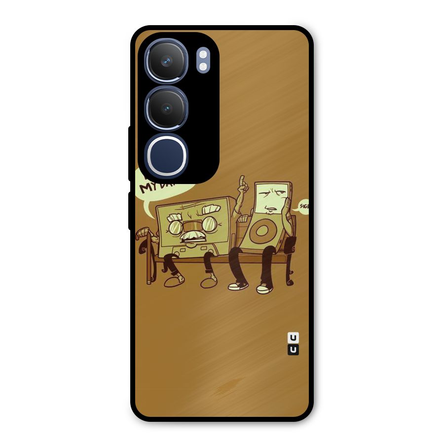 Back In Day Casette Metal Back Case for Vivo Y29