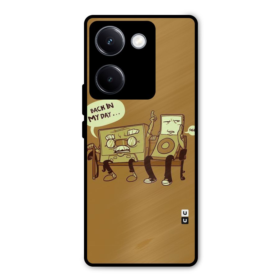 Back In Day Casette Metal Back Case for Vivo Y300 Plus