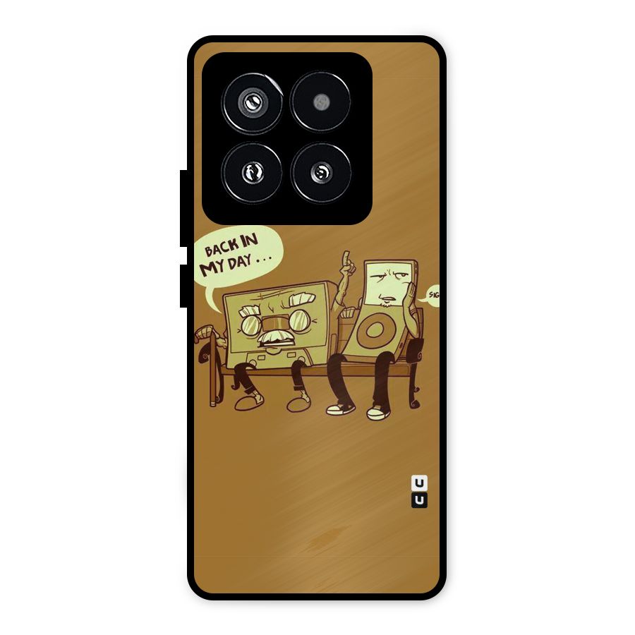 Back In Day Casette Metal Back Case for Xiaomi 14 Pro