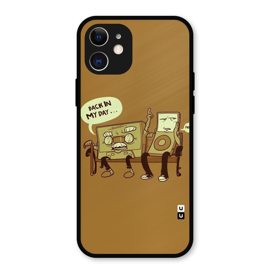 Back In Day Casette Metal Back Case for iPhone 12