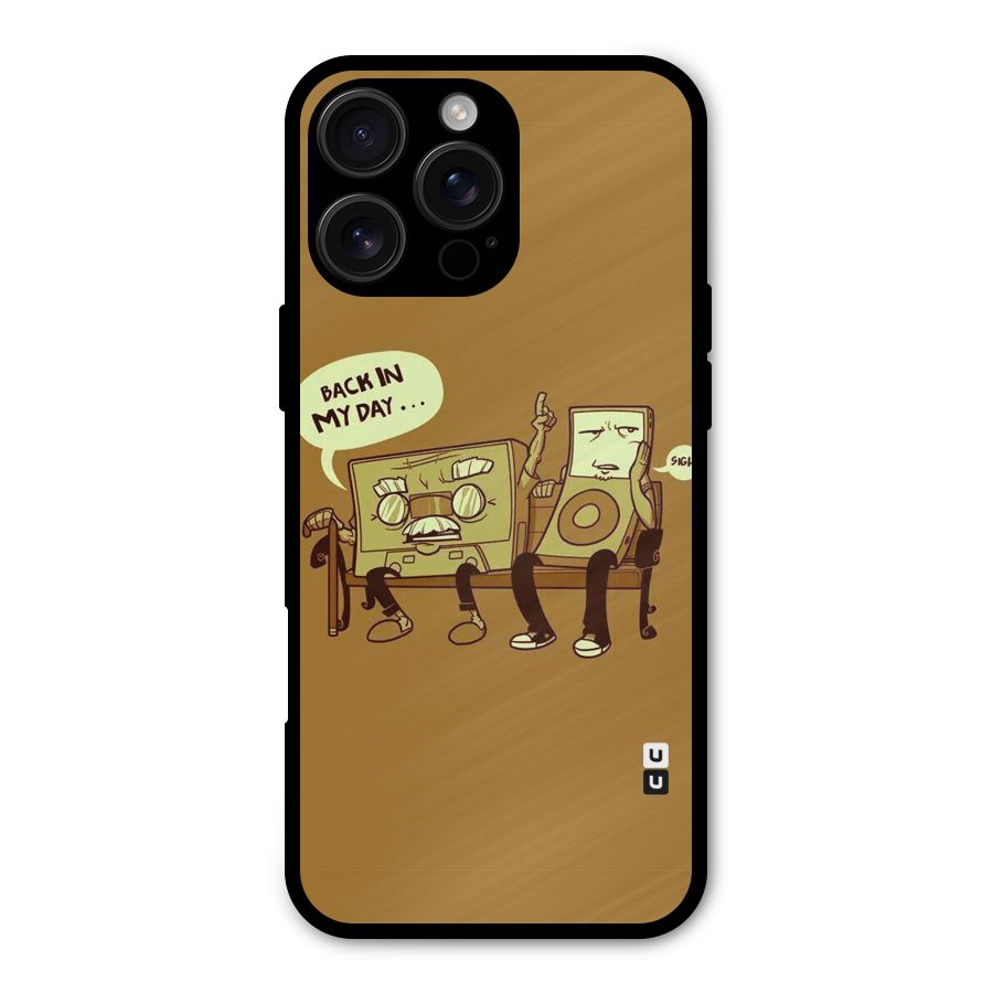 Back In Day Casette Metal Back Case for iPhone 16 Pro Max