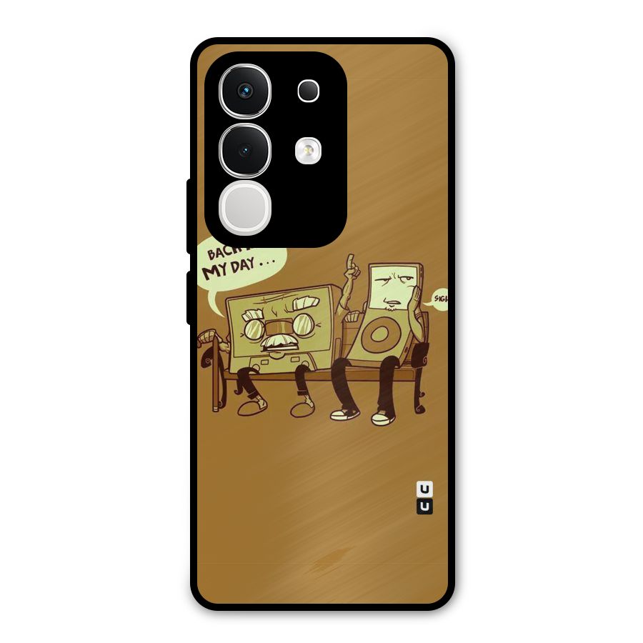 Back In Day Casette Metal Back Case for iQOO Z10x