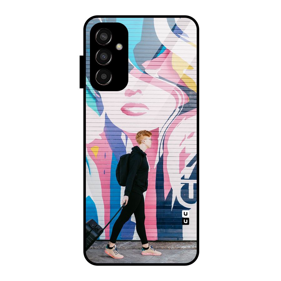 Backpacker Glass Back Case for Galaxy F13