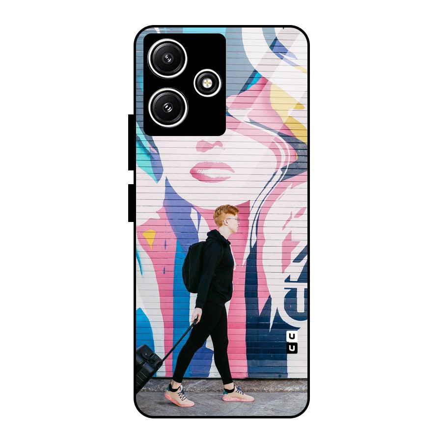 Backpacker Glass Back Case for Poco M6 Pro