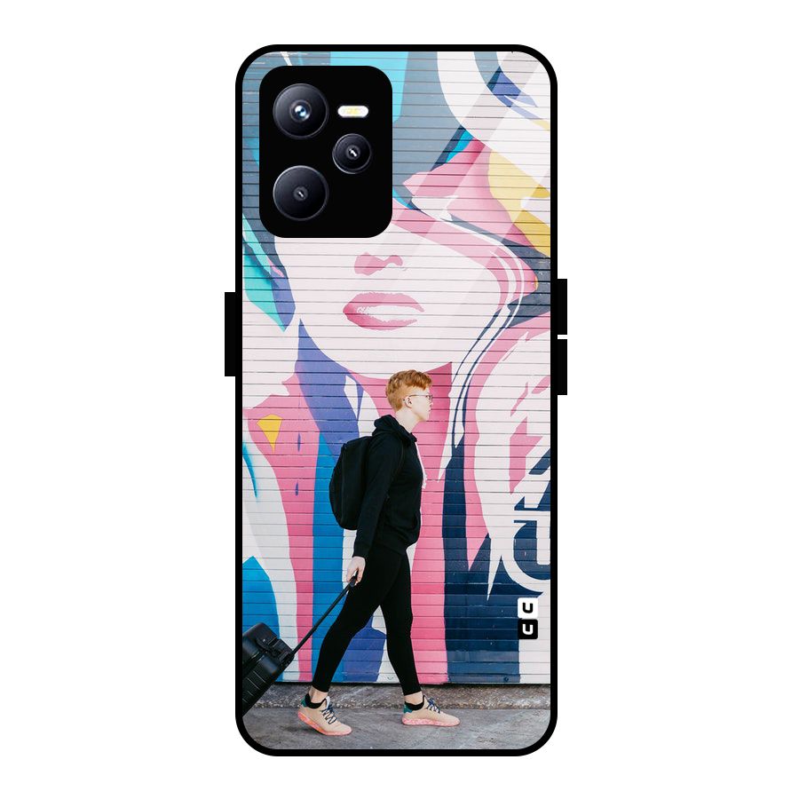 Backpacker Glass Back Case for Realme C35