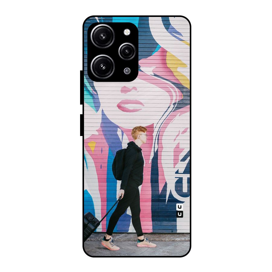 Backpacker Glass Back Case for Redmi 12 4G