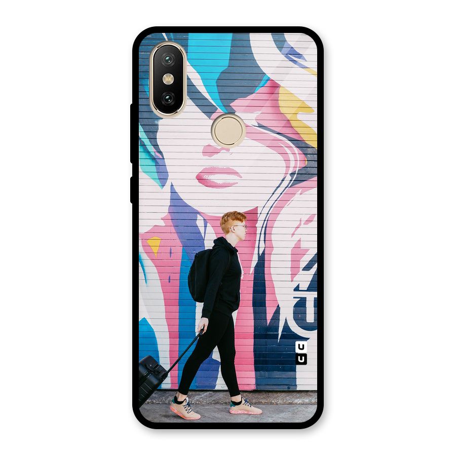 Backpacker Glass Back Case for Redmi A2