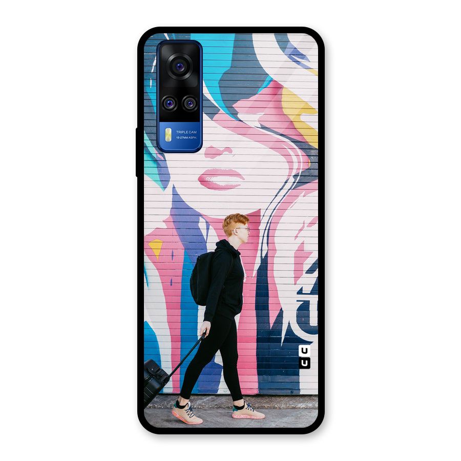 Backpacker Glass Back Case for Vivo Y31