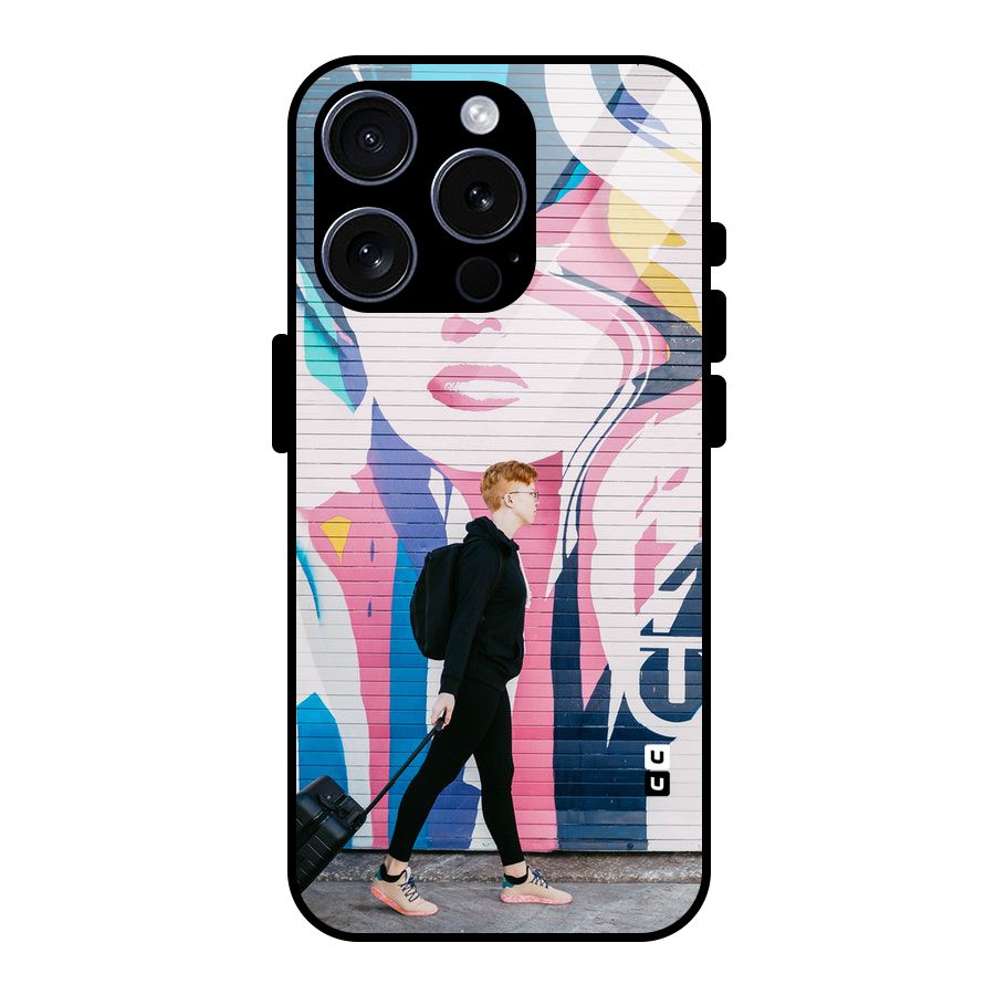 Backpacker Glass Back Case for iPhone 15 Pro