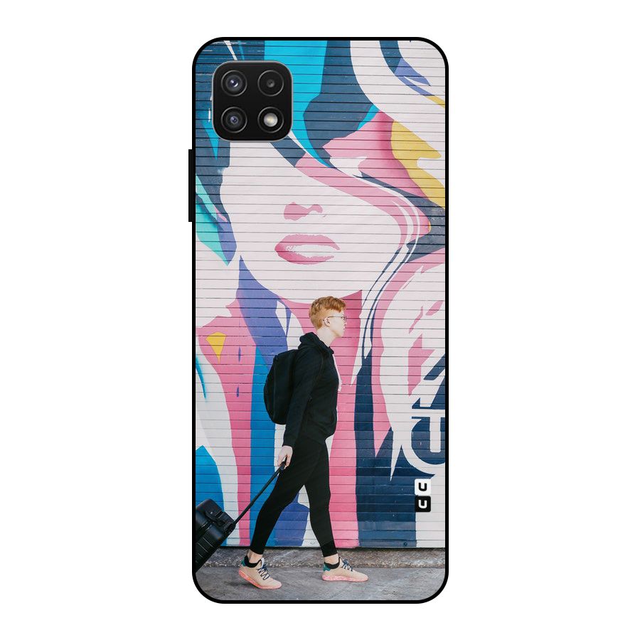 Backpacker Metal Back Case for Galaxy A22 5G