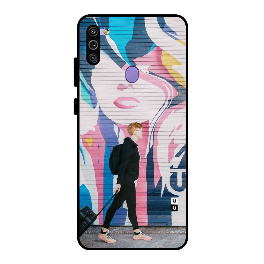 Backpacker Metal Back Case for Galaxy M11
