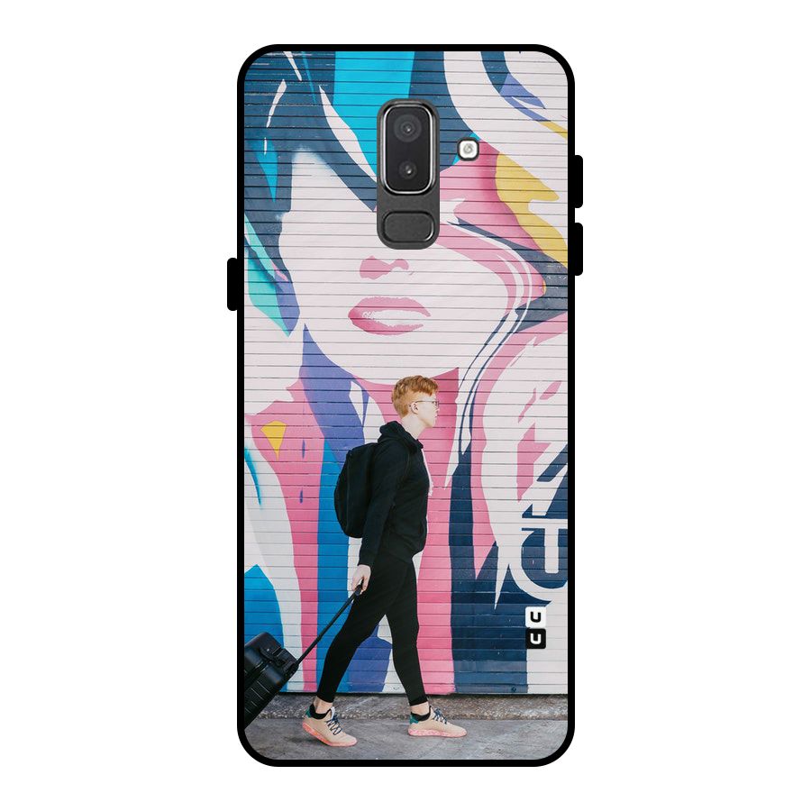 Backpacker Metal Back Case for Galaxy On8 (2018)