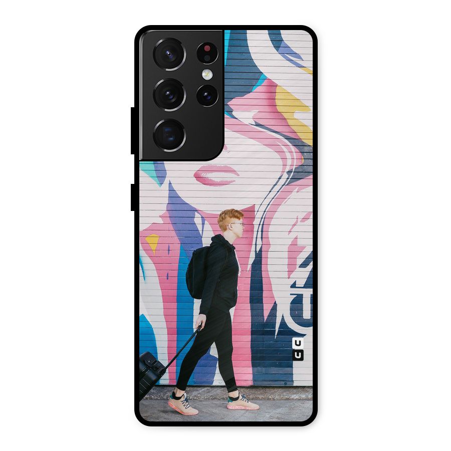 Backpacker Metal Back Case for Galaxy S21 Ultra 5G