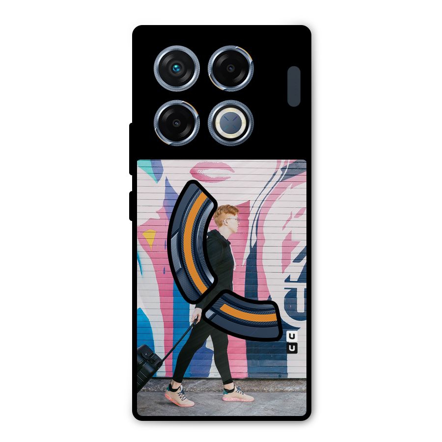Backpacker Metal Back Case for Infinix GT 20 Pro