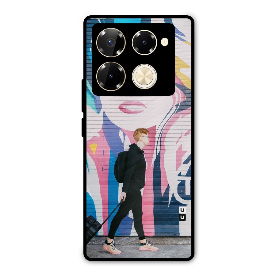 Backpacker Metal Back Case for Infinix Note 40 Pro