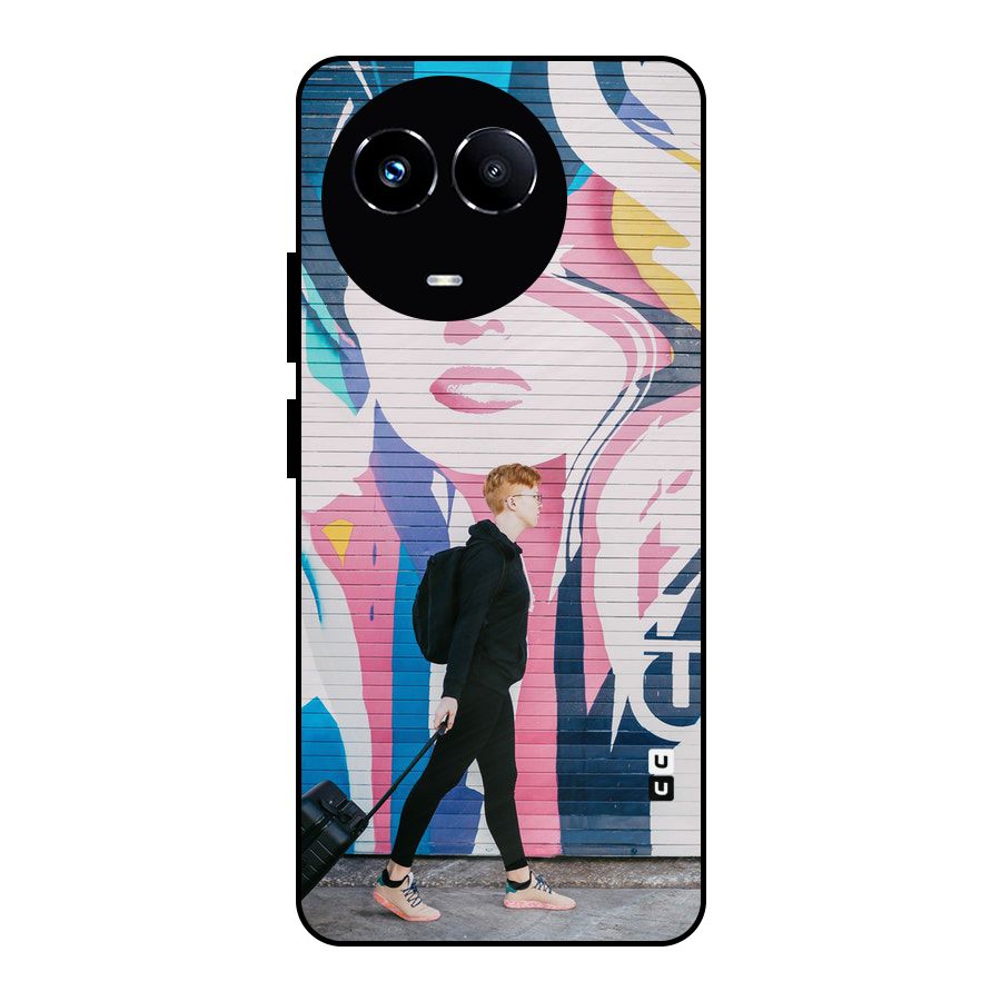 Backpacker Metal Back Case for Realme Narzo 60X