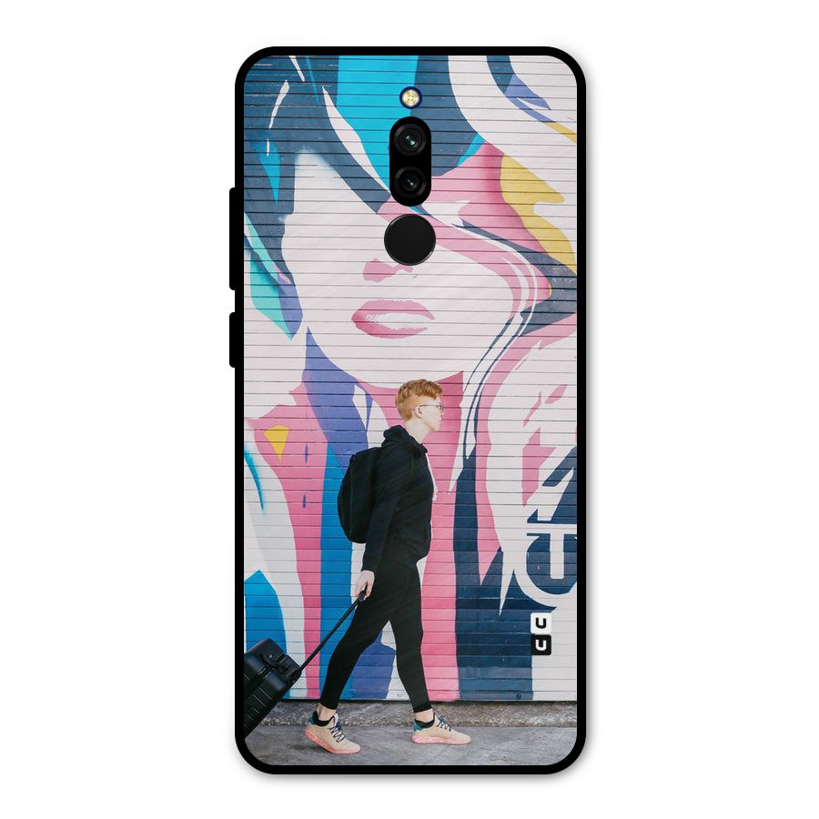 Backpacker Metal Back Case for Redmi 8