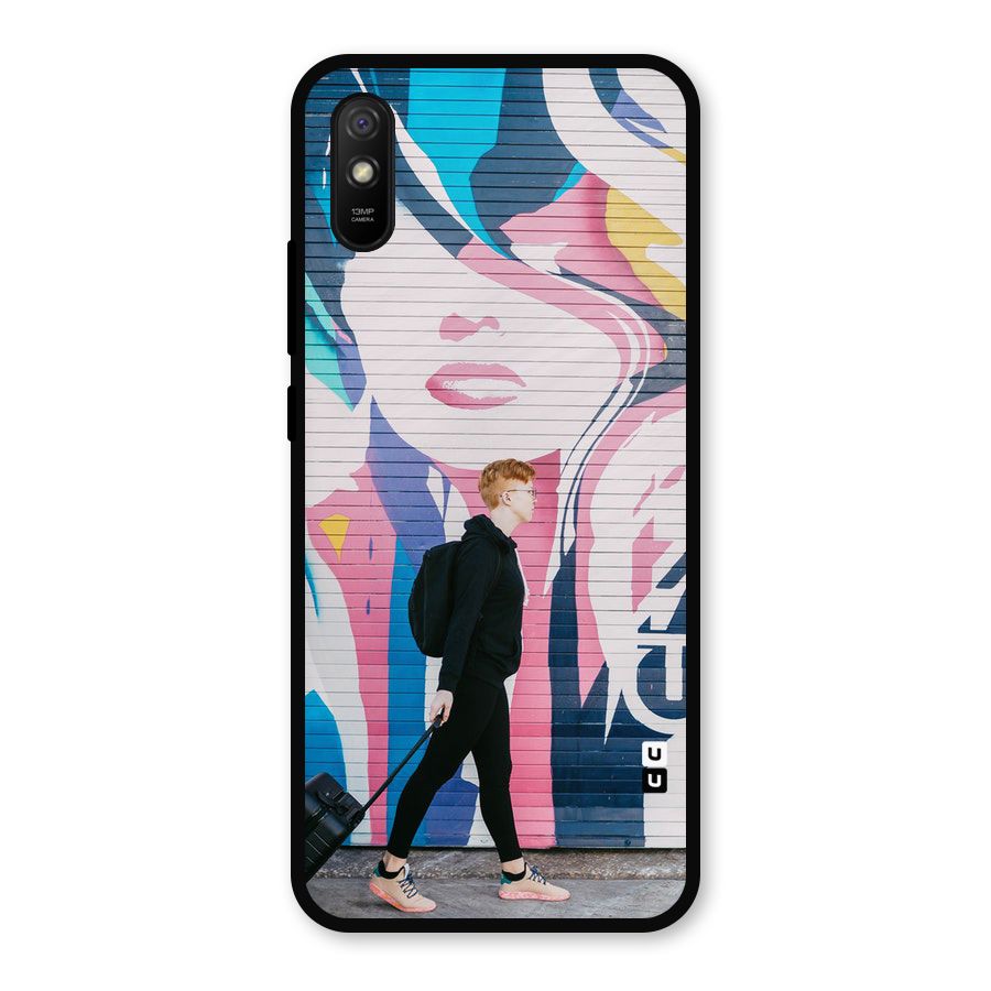 Backpacker Metal Back Case for Redmi 9a