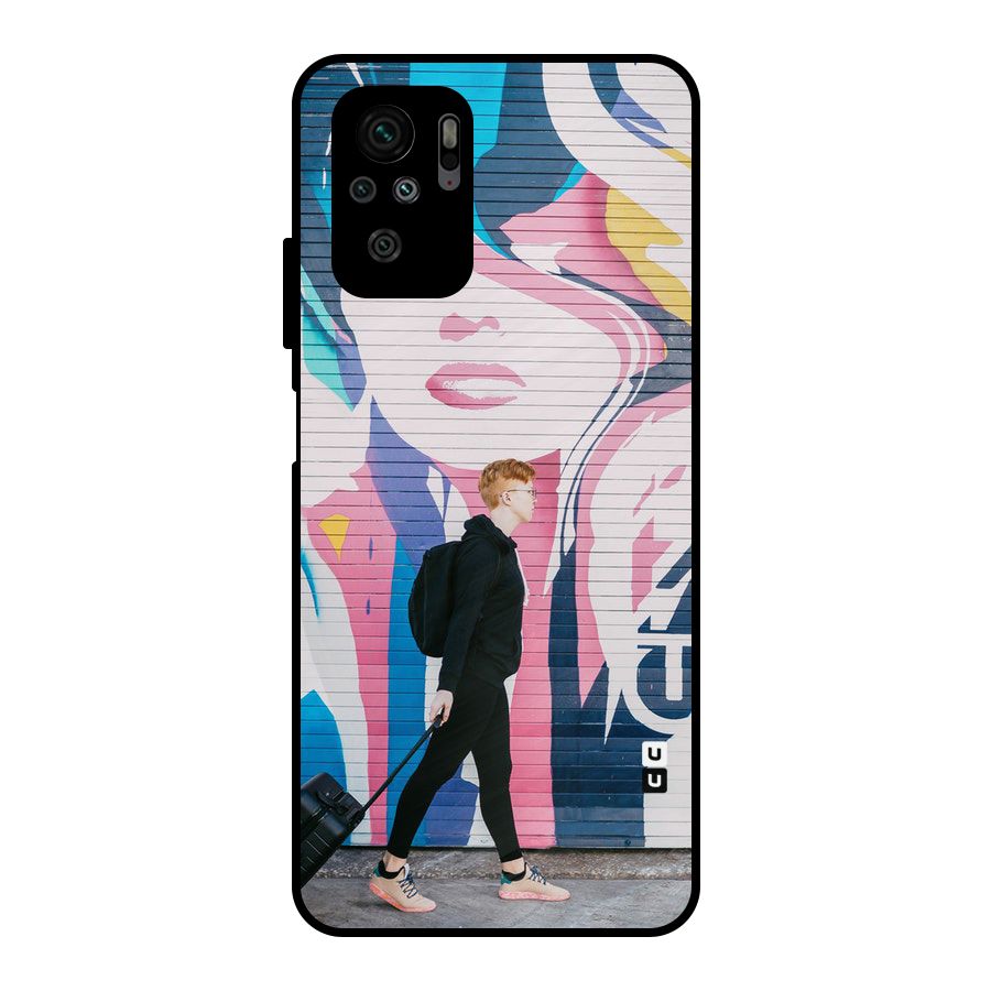 Backpacker Metal Back Case for Redmi Note 10S