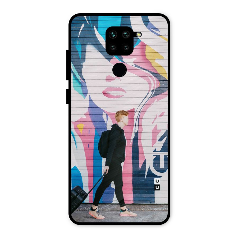 Backpacker Metal Back Case for Redmi Note 9