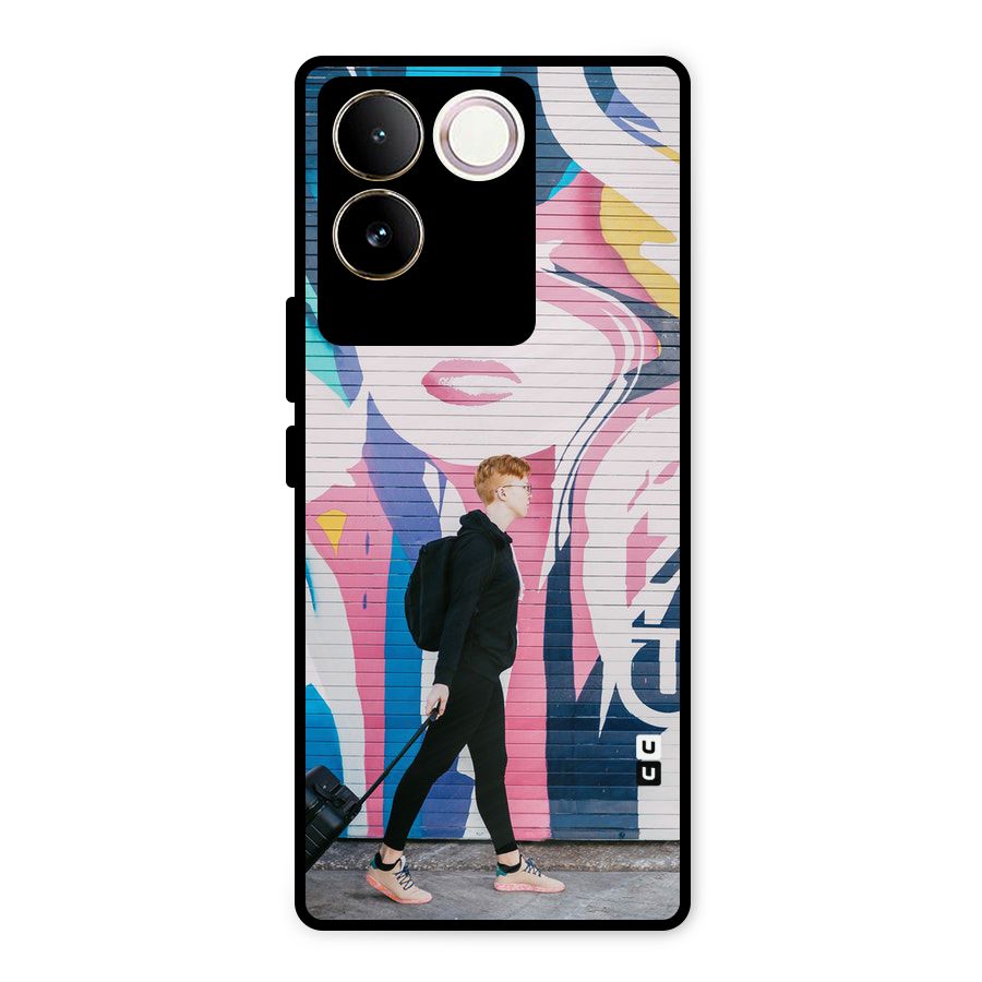 Backpacker Metal Back Case for Vivo T2 Pro