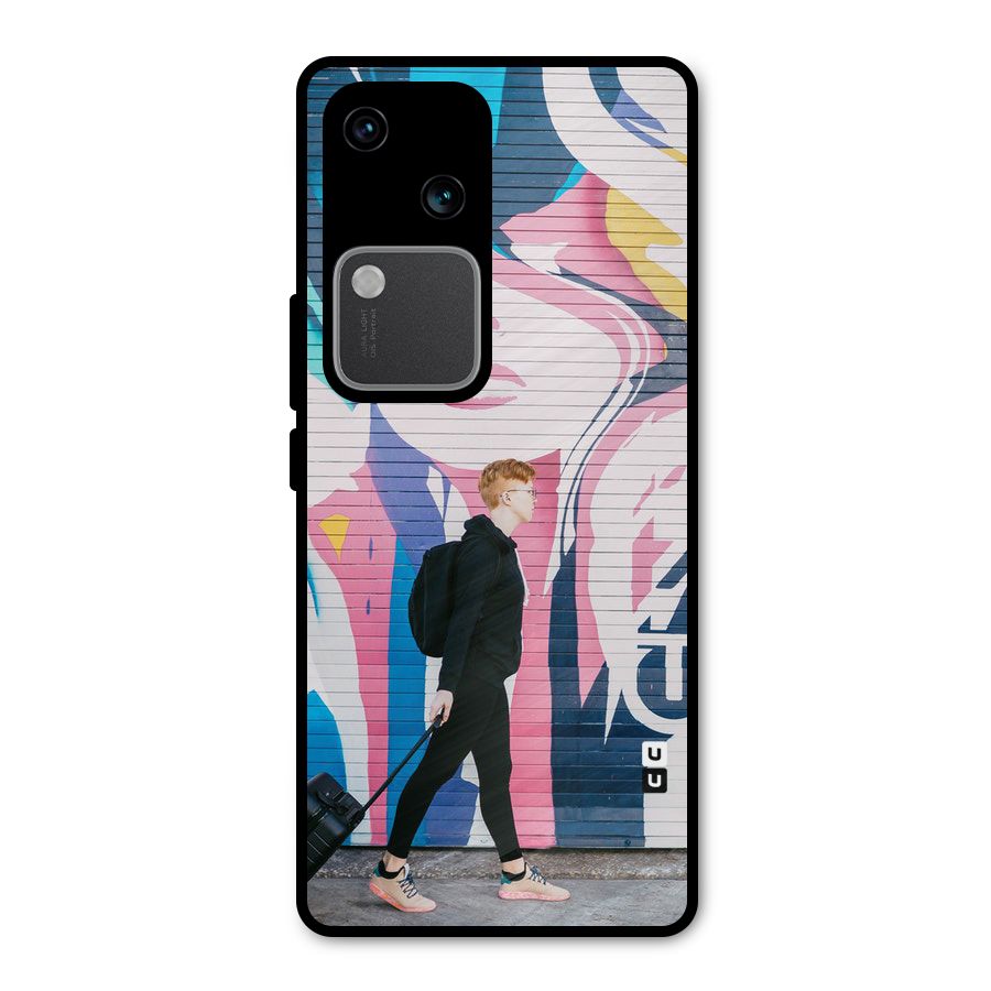 Backpacker Metal Back Case for Vivo V30