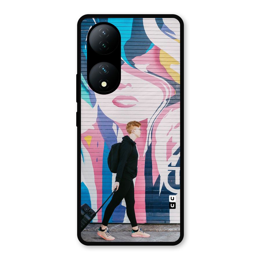 Backpacker Metal Back Case for Vivo Y100a