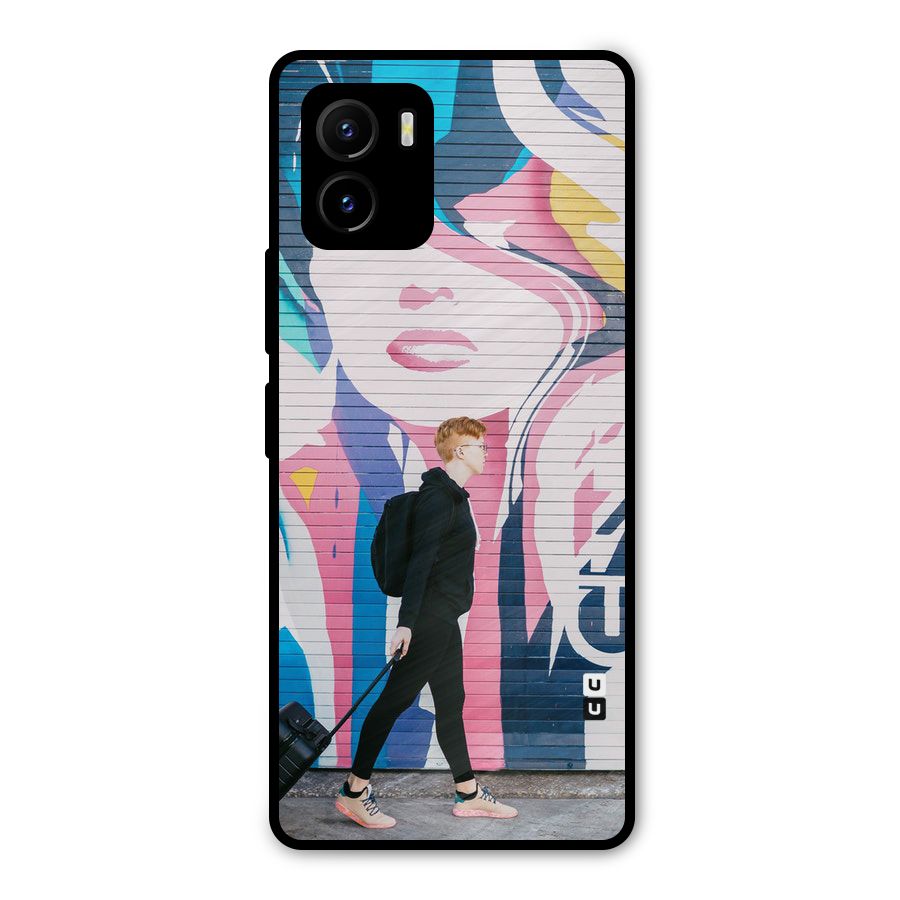 Backpacker Metal Back Case for Vivo Y15s