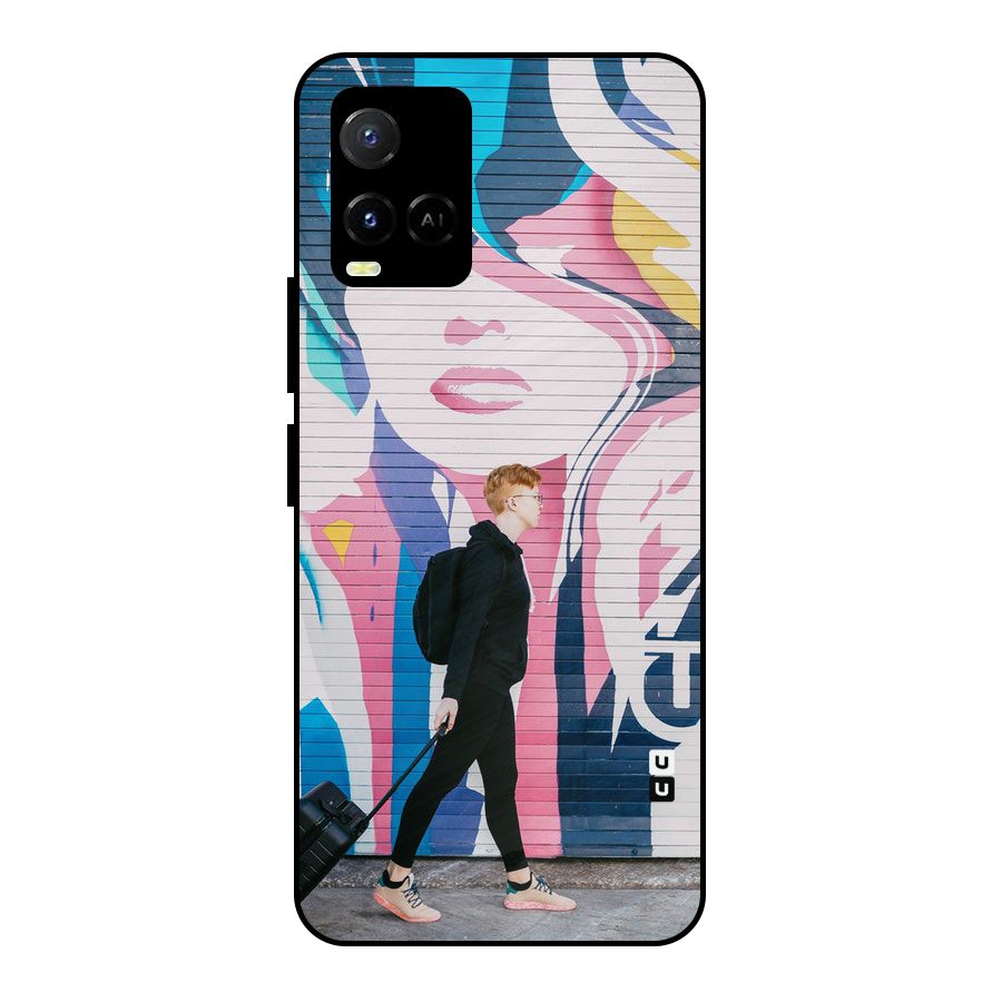 Backpacker Metal Back Case for Vivo Y21T