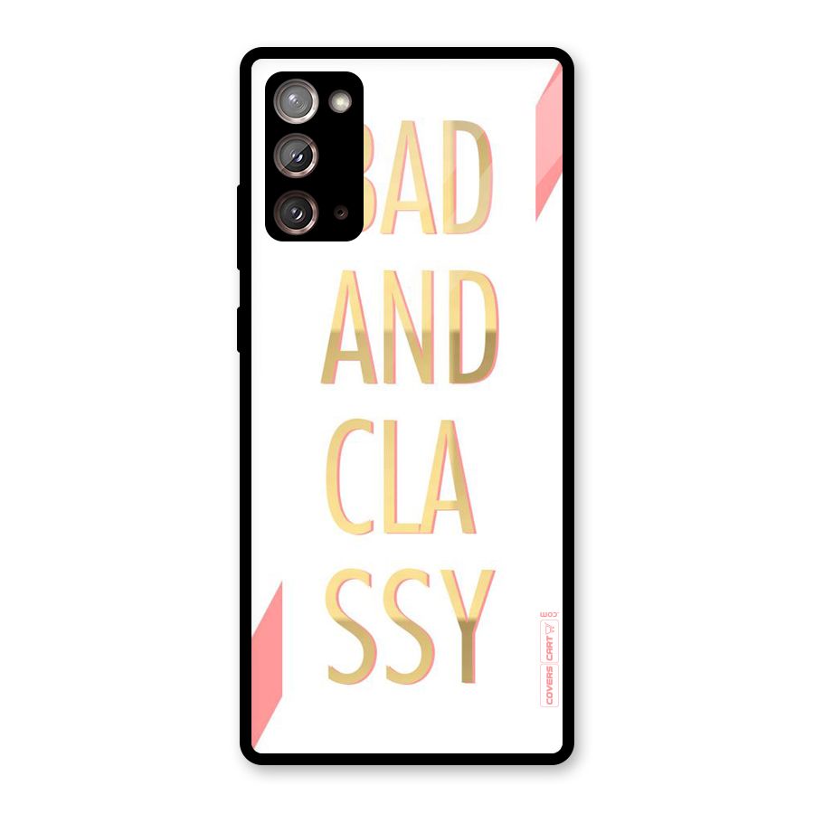 Bad And Classy Glass Back Case for Galaxy Note 20