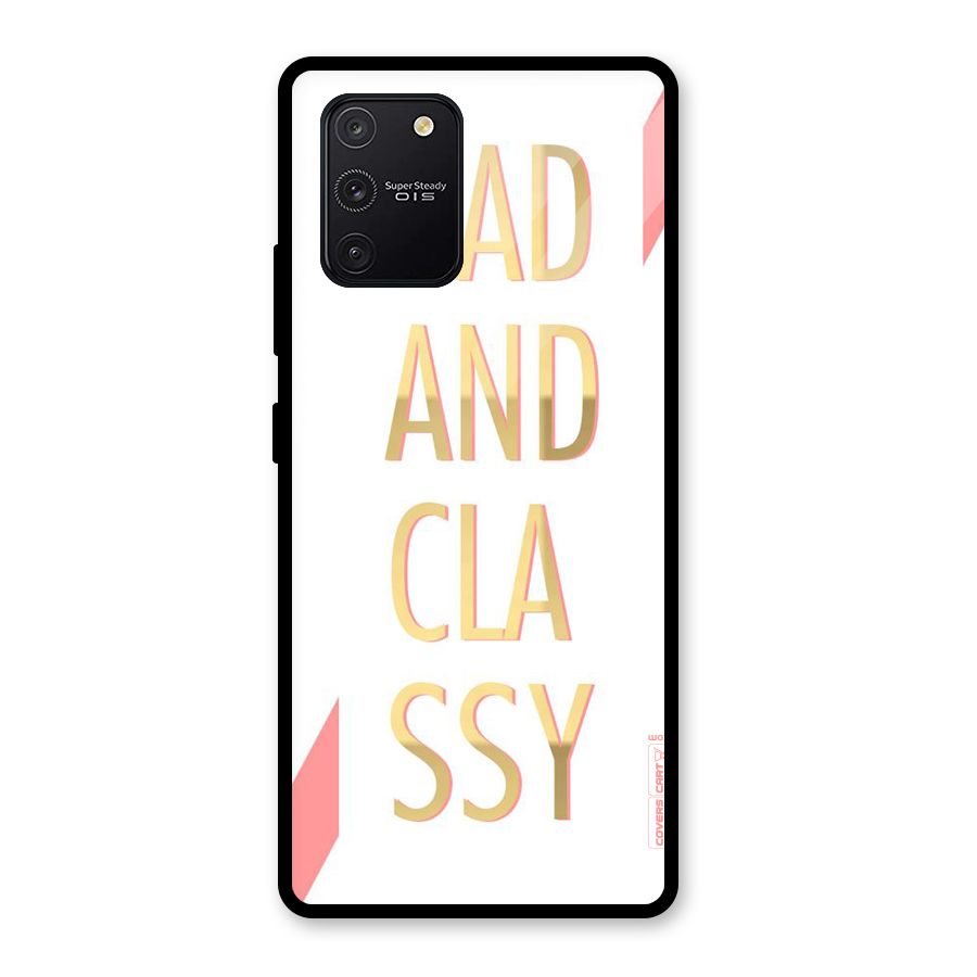 Bad And Classy Glass Back Case for Galaxy S10 Lite