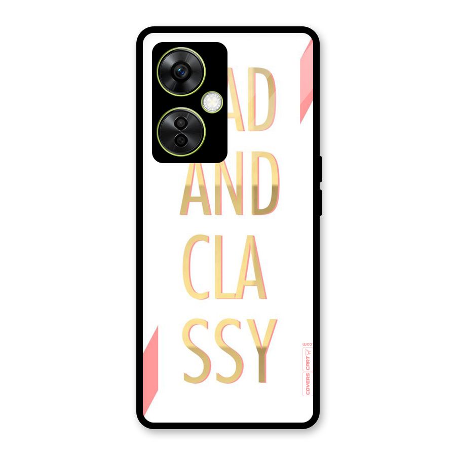 Bad And Classy Glass Back Case for OnePlus Nord CE 3 Lite