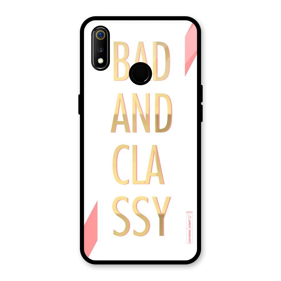 Bad And Classy Glass Back Case for Realme 3i