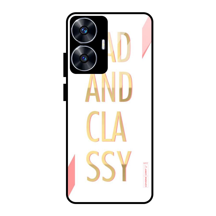 Bad And Classy Glass Back Case for Realme Narzo N55