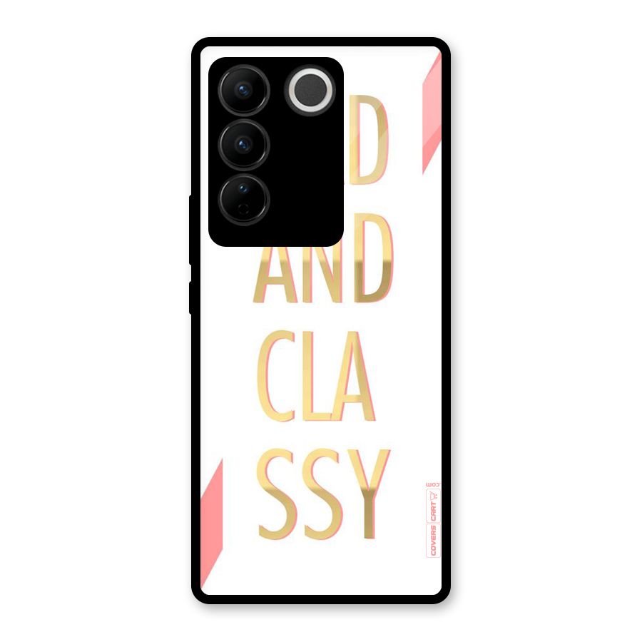 Bad And Classy Glass Back Case for Vivo V27 Pro