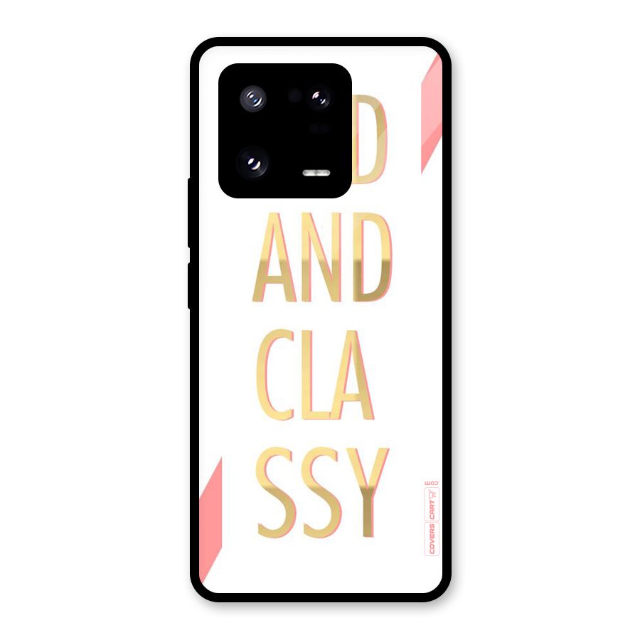 Bad And Classy Glass Back Case for Xiaomi 13 Pro