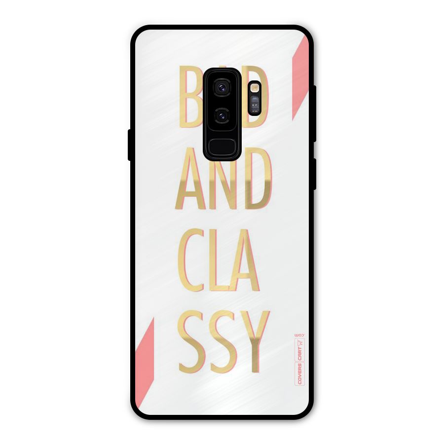 Bad And Classy Metal Back Case for Galaxy S9 Plus