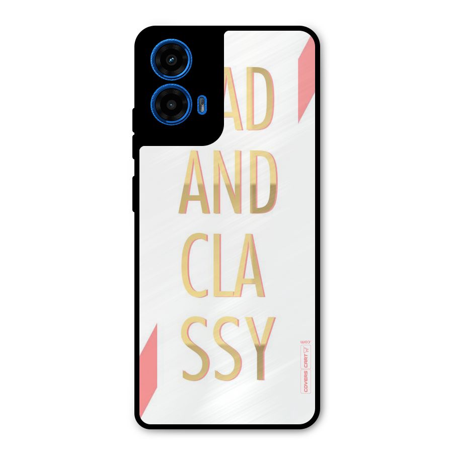 Bad And Classy Metal Back Case for Moto G45