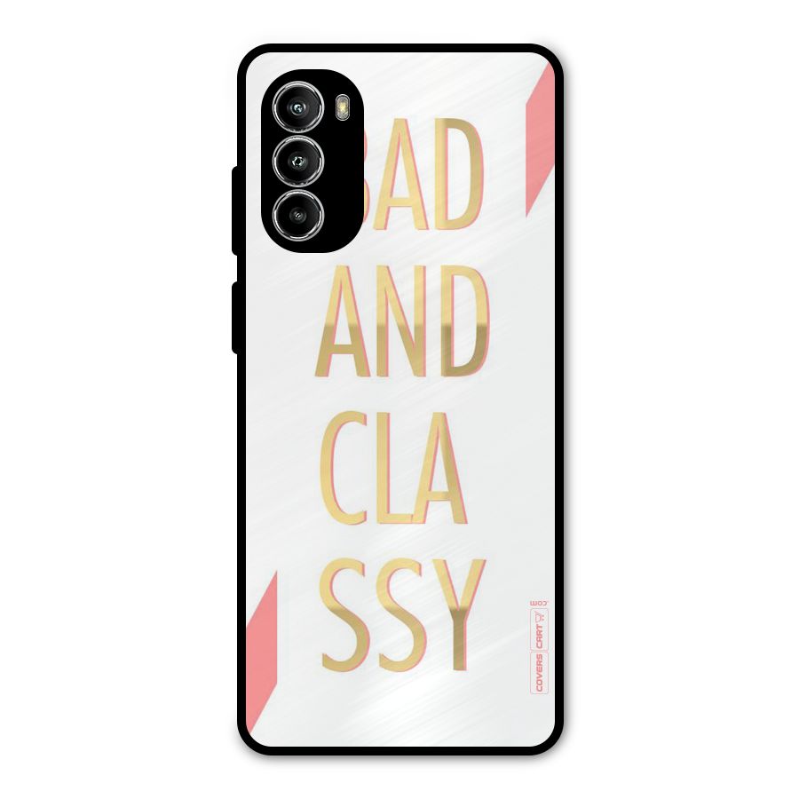 Bad And Classy Metal Back Case for Moto G82