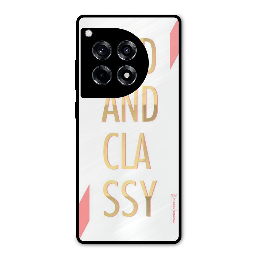 Bad And Classy Metal Back Case for OnePlus 12R