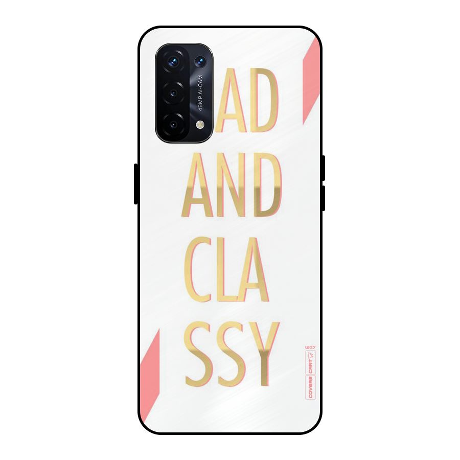 Bad And Classy Metal Back Case for Oppo A74 5G