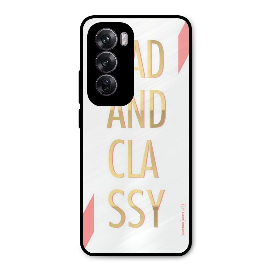 Bad And Classy Metal Back Case for Oppo Reno12 Pro