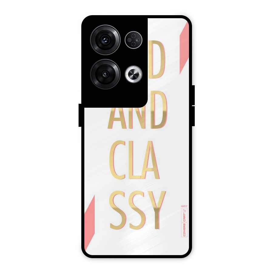 Bad And Classy Metal Back Case for Oppo Reno8 Pro 5G