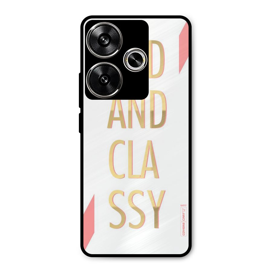 Bad And Classy Metal Back Case for Poco F6
